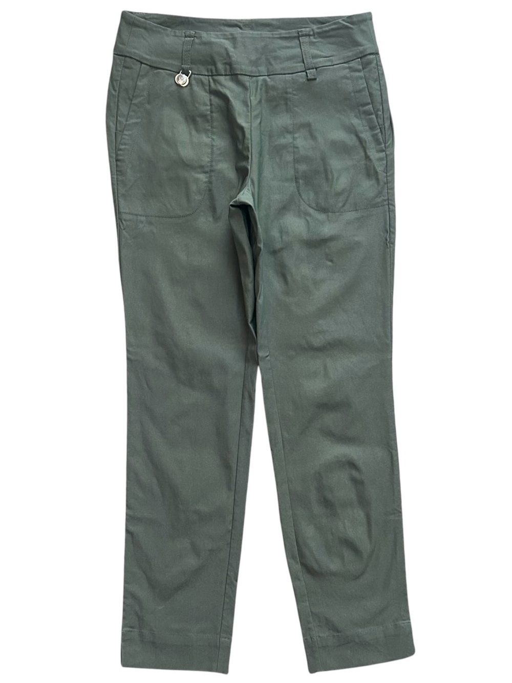 Daily Sports Sweden Olive Green Stretch Golf Pants Womens Size 10 Straight Leg